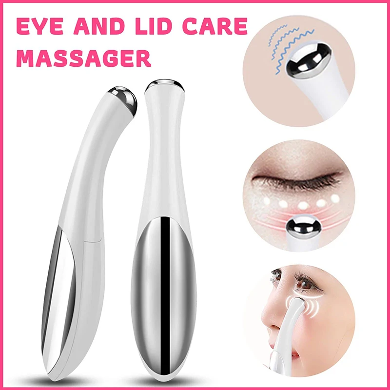 Portable Eye Massager Electric Vibrating Eye Cream Essence Introducer Beauty Face Eye Care Pen Portable Travel Outfit