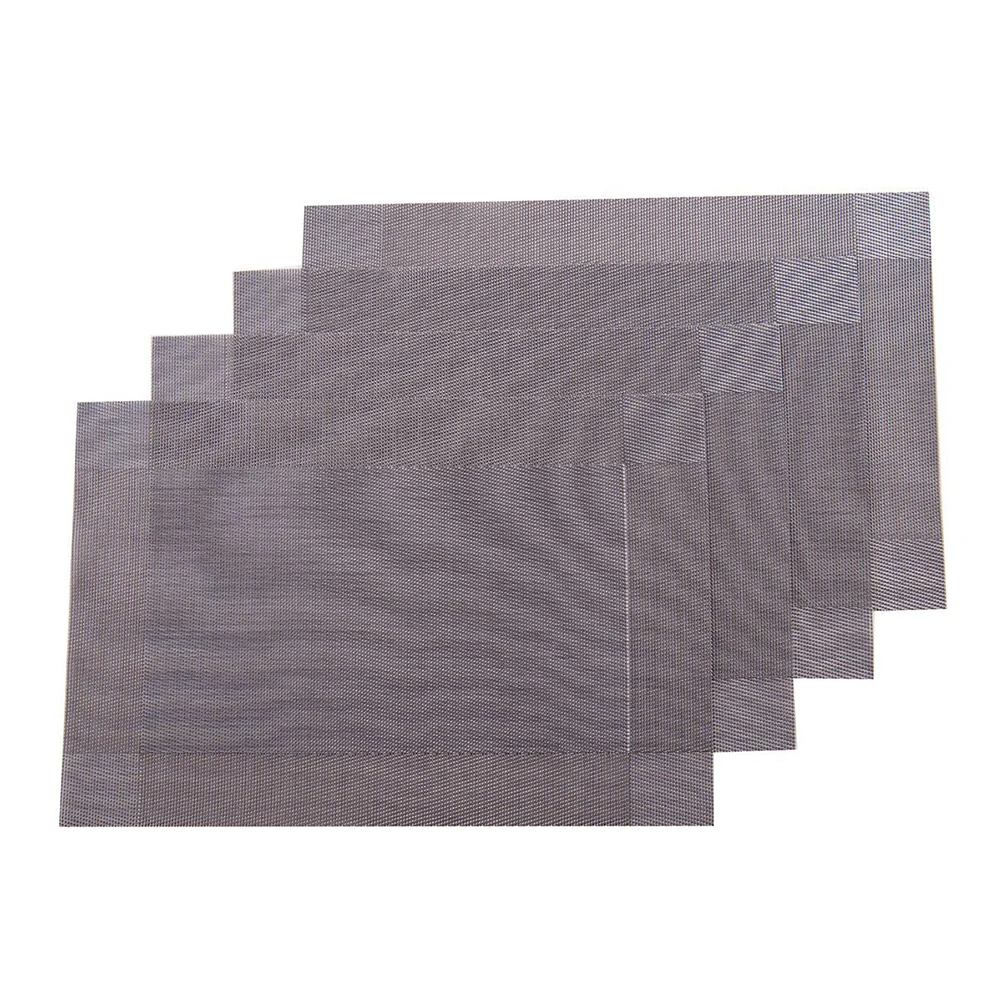 

8 Pcs Diagonal Frame Placemat PVC Tableware Mat Heat Proof Oil Resistant Waterproof Restaurant Home Hotel Store Thermal