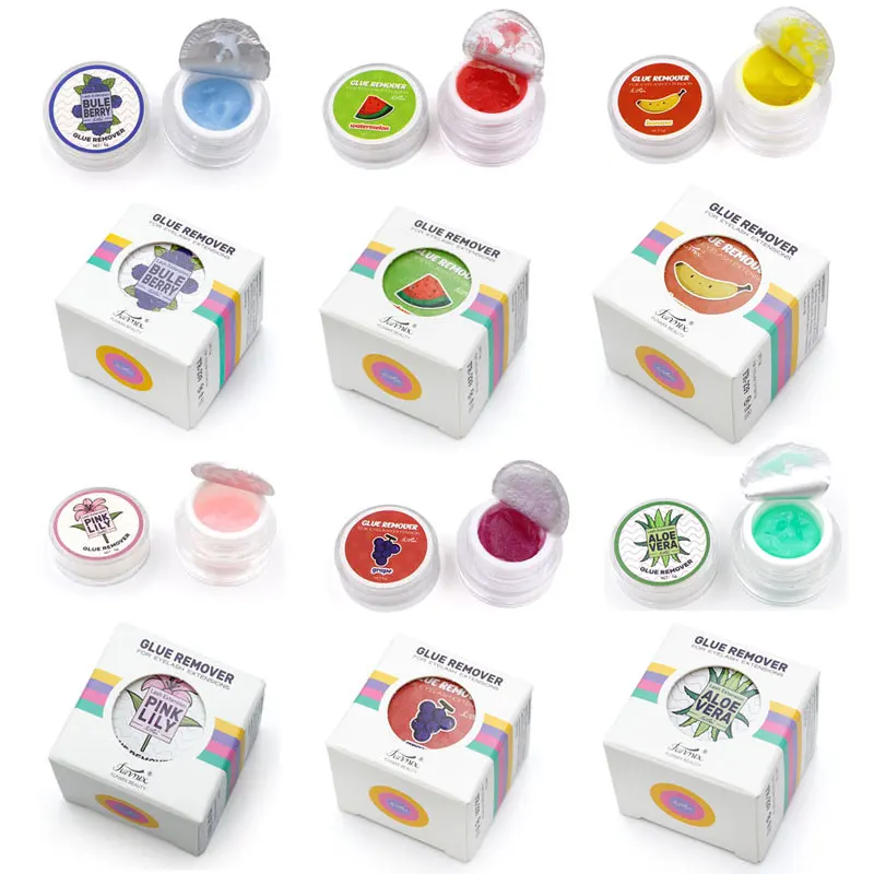 

5 г средство для удаления клея для ресниц, крем для удаления фруктового вкуса, ароматический запах, средство для удаления наращивания ресниц, инструменты для макияжа