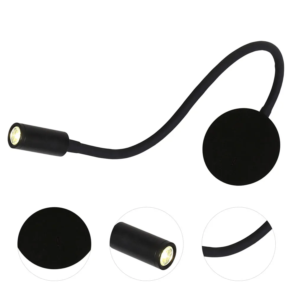 

Гибкая настенная лампа для чтения, теплый свет, прикроватная лампа, безопасные пластиковые и железные материалы, длительный срок службы, комфортное освещение