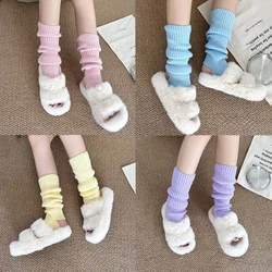 Solid Knitted Leg Warmer Japanese Warm Socks Stacked Leggings JK Spicy Girls' Ballet Socks Lolita Long Stockings