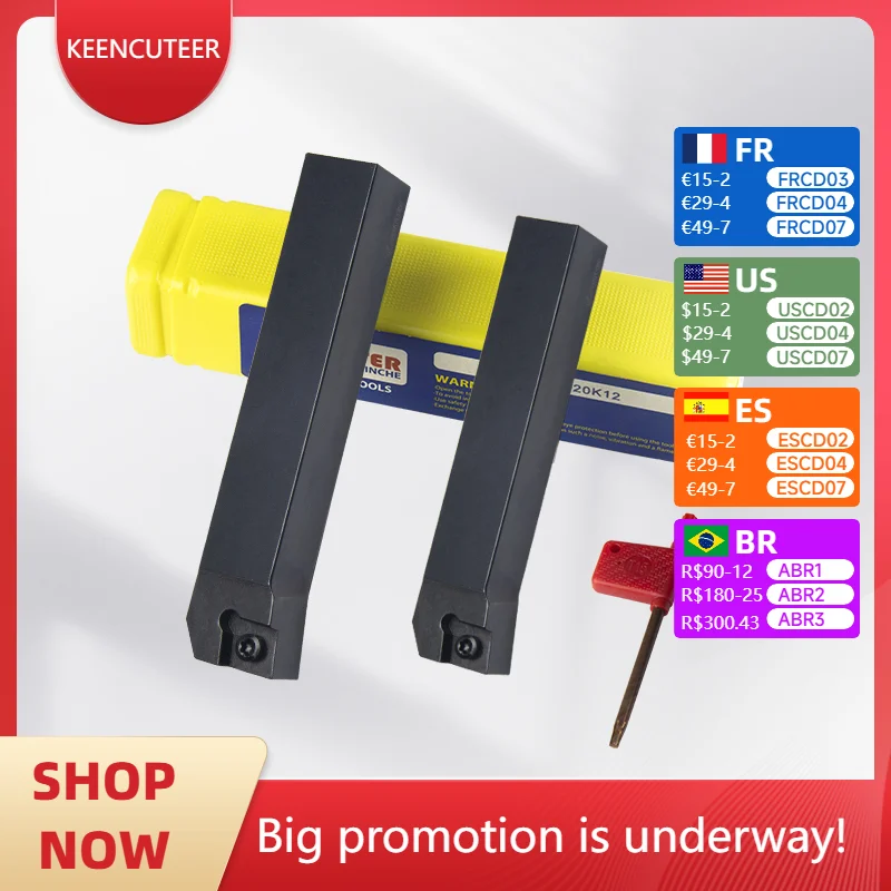 

SCFCR1010 SCFCR1212 SCFCR1616 SCFCR2020 SCFCR2525/3232 External Turning Tool SCFCR SCFCL Cutter Bar CNC Lathe Bar Turning Holder