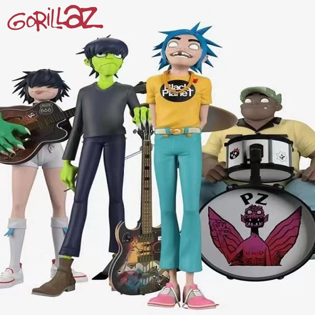 Gorillaz Band Action Figure, Indie Station, Rock Band Member, Coleção 2D,  Noodle Murdoc, Modelo Russel, Toy Gift, Conjunto de 4 peças - AliExpress