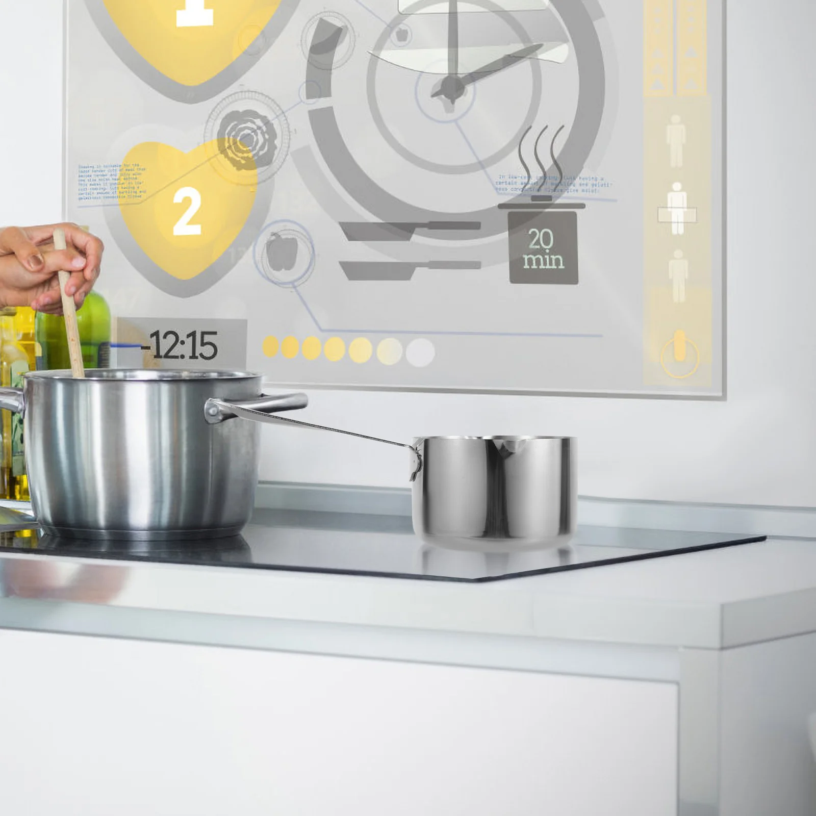 

Lightweight Non-Stick Frying Pan Small Milk Skillet Portable Kitchen Cookware Breakfast Steak Cooking Multi-Functional Flat Pan