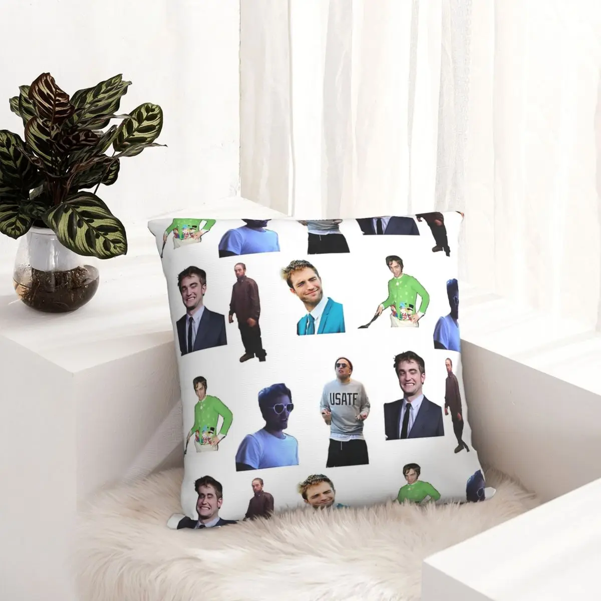 Robert Patinson Sticker Pack pillowcase printed cushion cover sofa waist pillow pillow cover