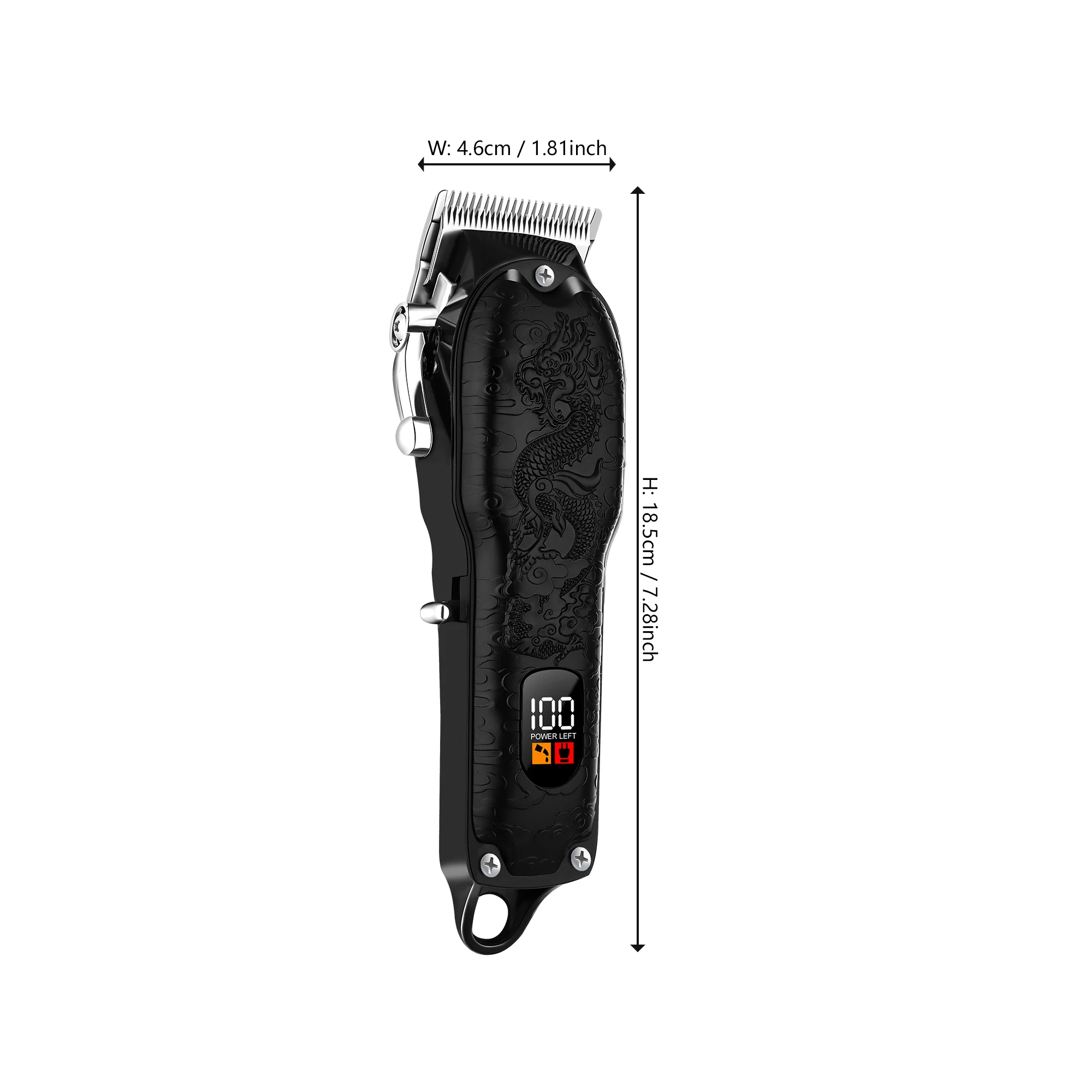 LQT T9 Professional Men's Hair Clipper Set USB Rechargeable LCD Display Perfect for Christmas Gift 2000 MAh Lithium Battery