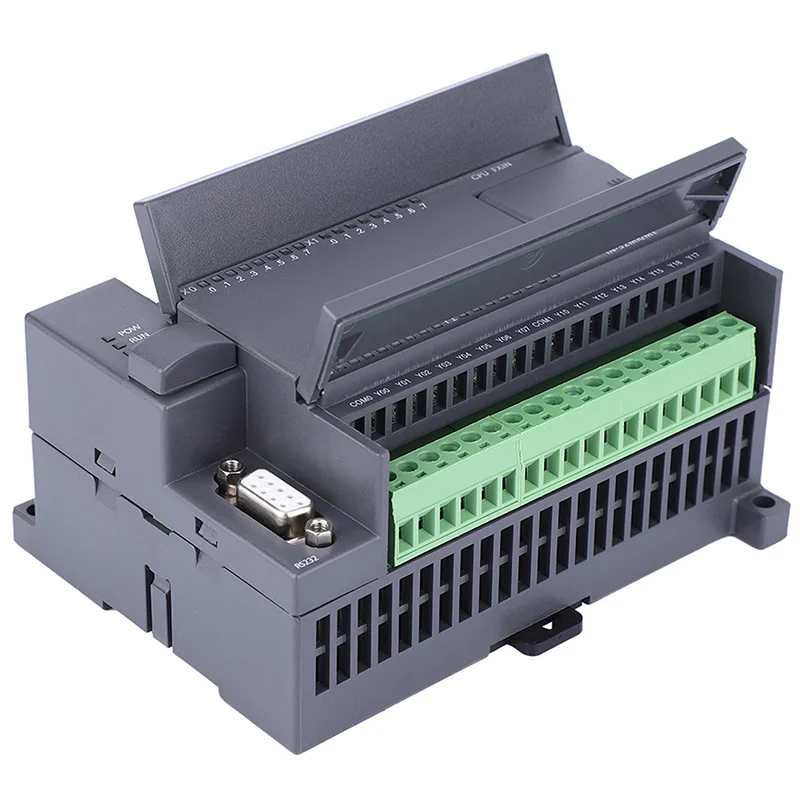 FX1N 32MR 32MT PLC لوحة تحكم صناعية 16 نقطة مدخلات مخرج تيار مستمر 24 فولت معدل باود 9600 دعم مكون إلكتروني HMI
