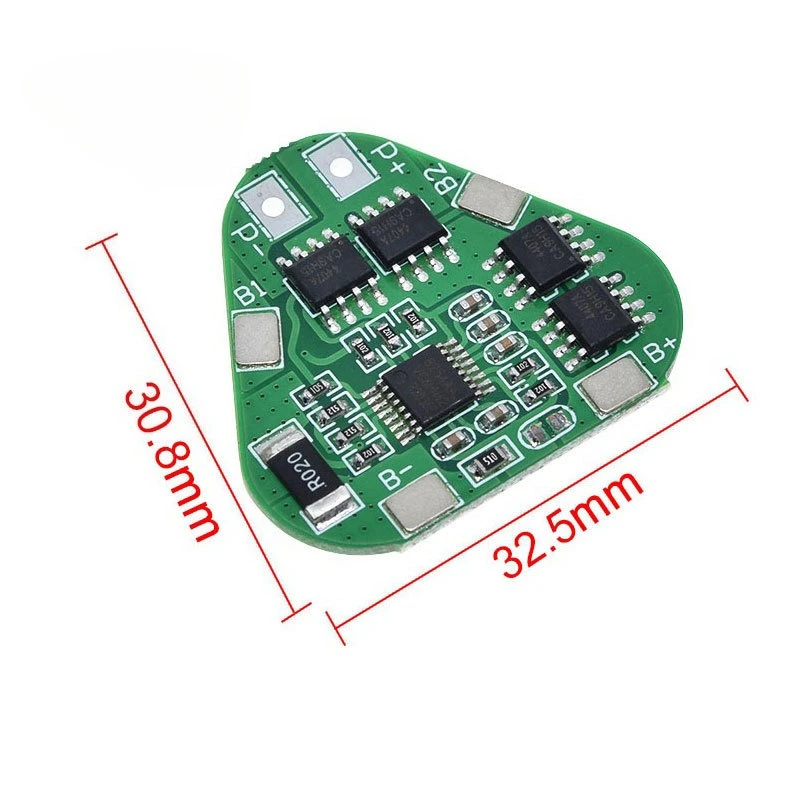 3-series 12V 18650 Lithium Battery Protection Board 11.1V 12.6V Overcharge and Over-discharge Protection, Operating Current 8A