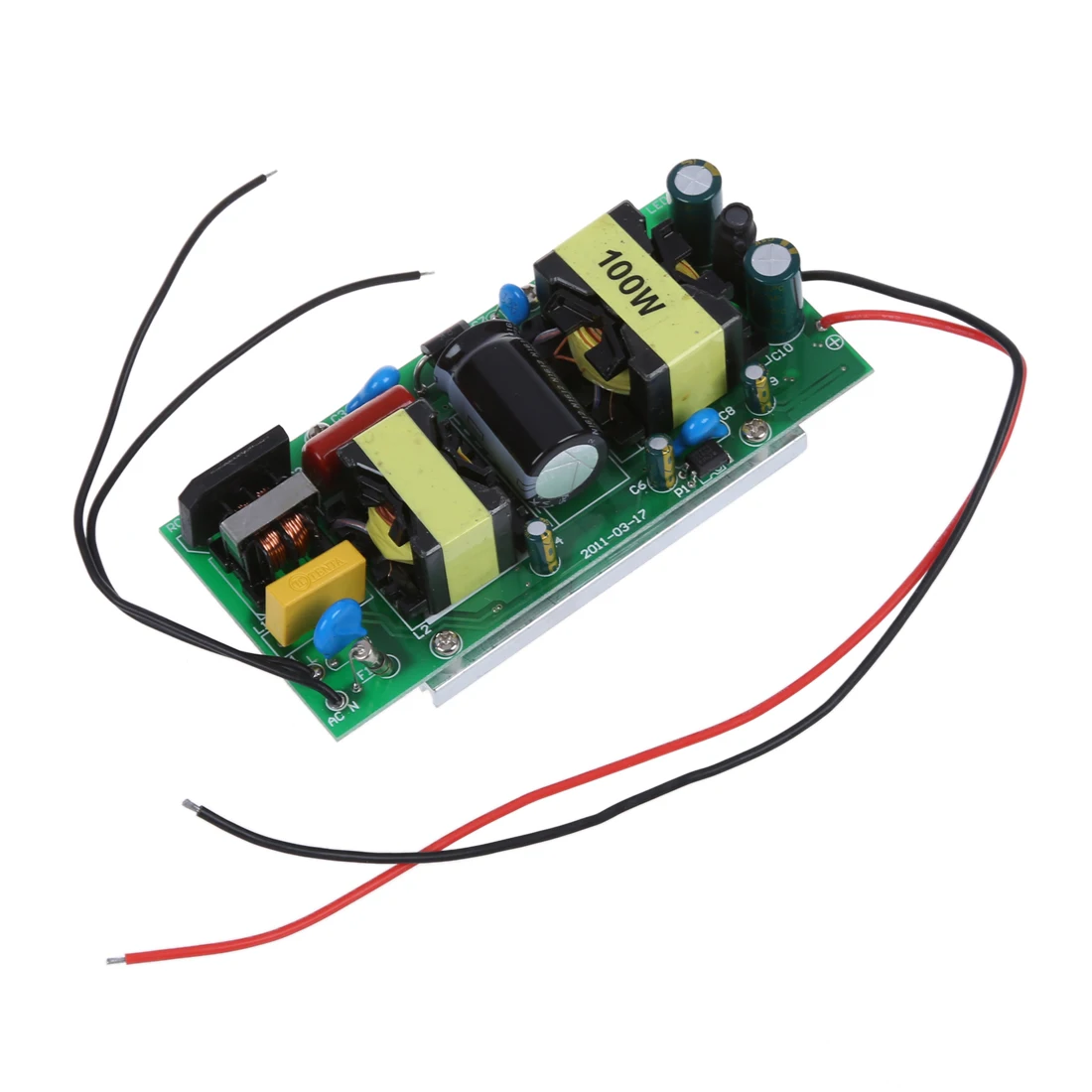 Chip lampada di alimentazione LED bianco puro da 100 W + alimentatore driver di alimentazione da 100 W CA 85 V-265 V-[Qahk]