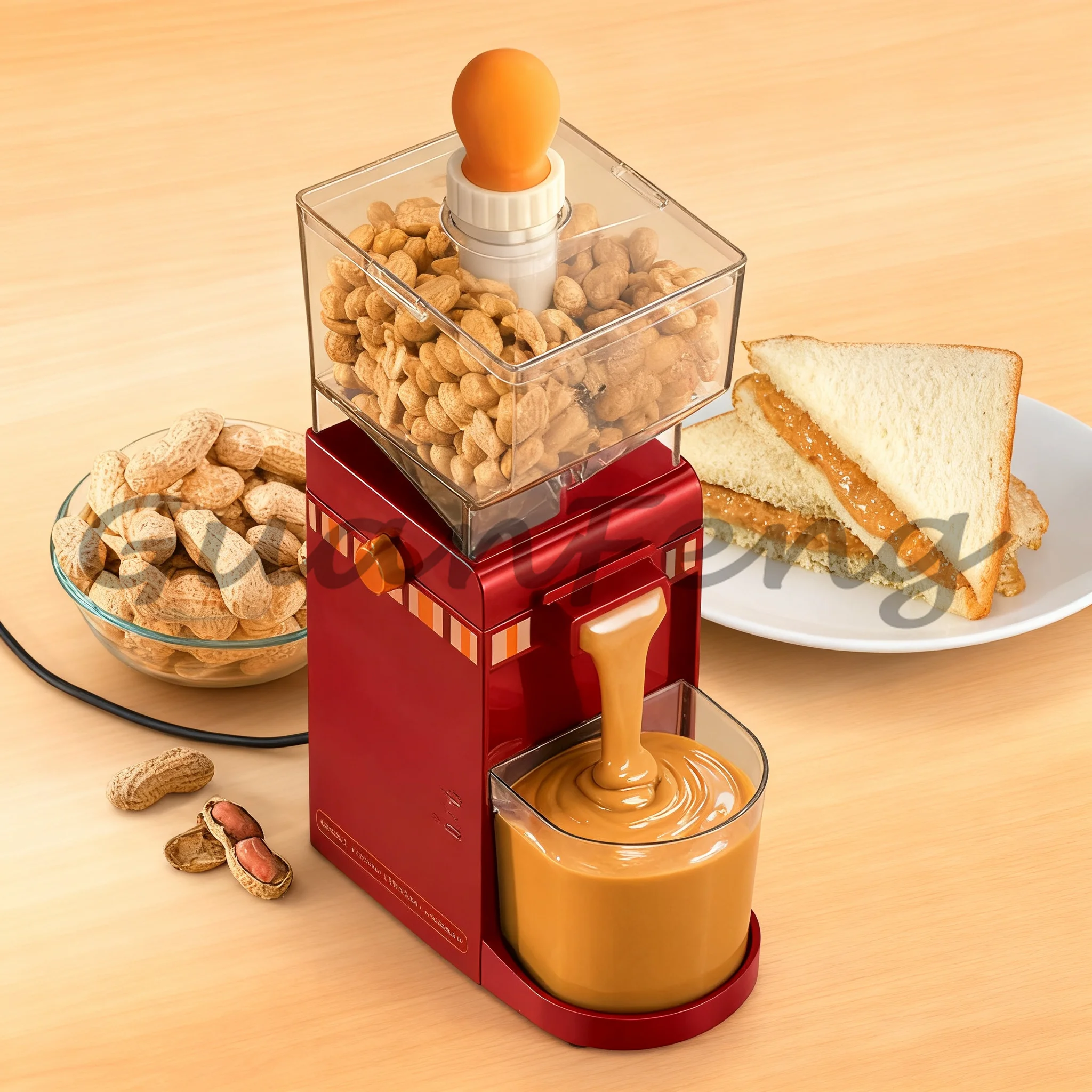 Small Household Electric Grinding Machine, Peanut Butter Making Maker, Multi-function Kitchen Cooking Grinder