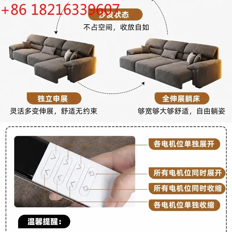 YAO Italian Minimalist Genuine Leather Bed First Layer Cowhide Master Bedroom Furniture High End Villa Wedding Bed Frame