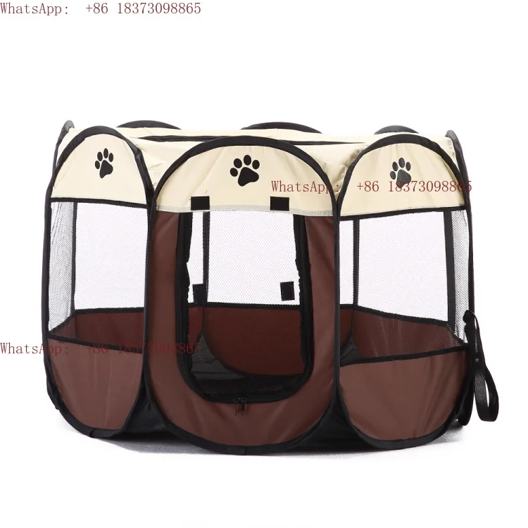 

Восьмиугольная палатка, забор для комнаты для доставки, клетка для кошек и собак, уличный бытовой домик для собак, передвижной