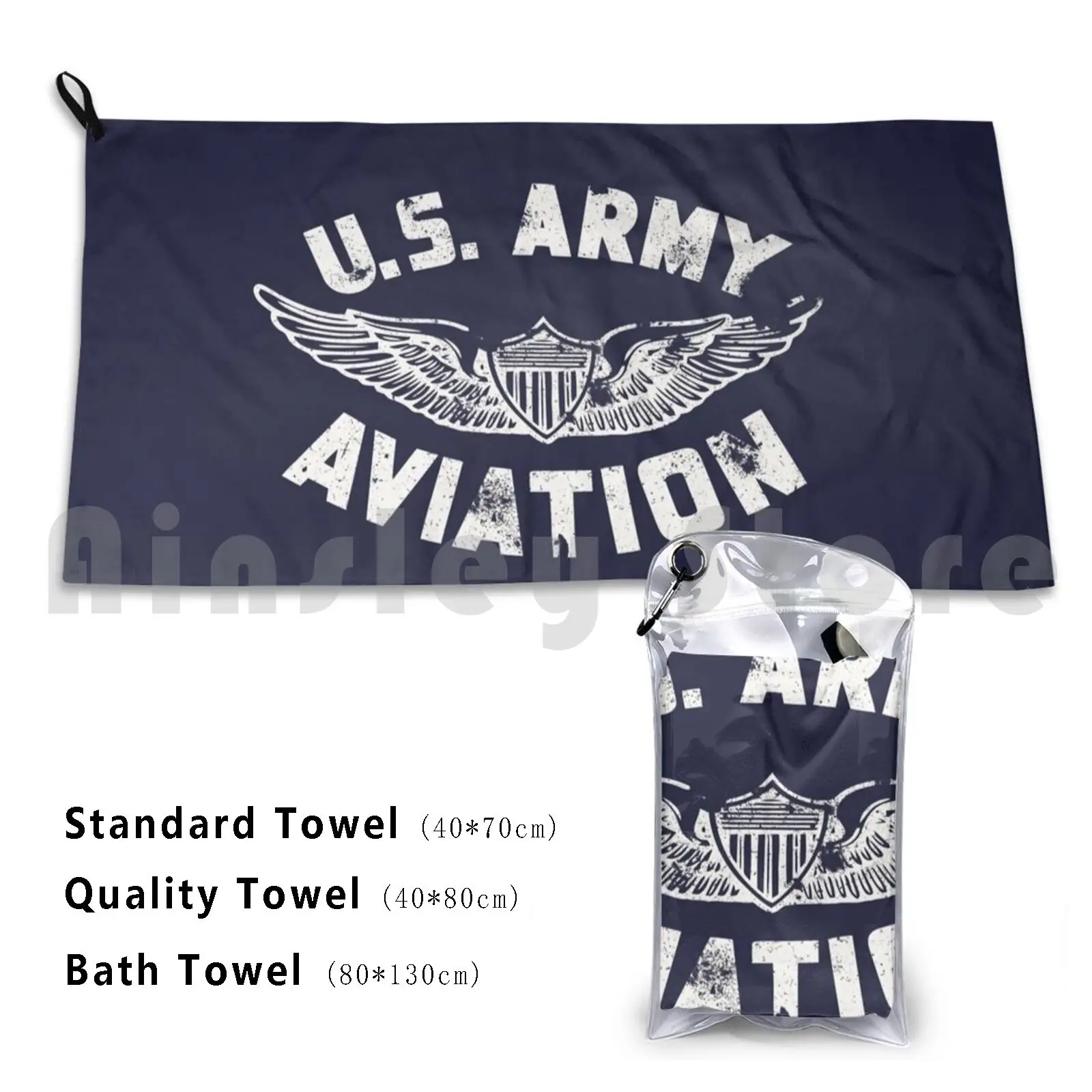 Us Army Aviation Cool Airforce Logo Usa Army Gift For Men Women Boy Girl Bath Towel Beach Cushion Air Forces Armed