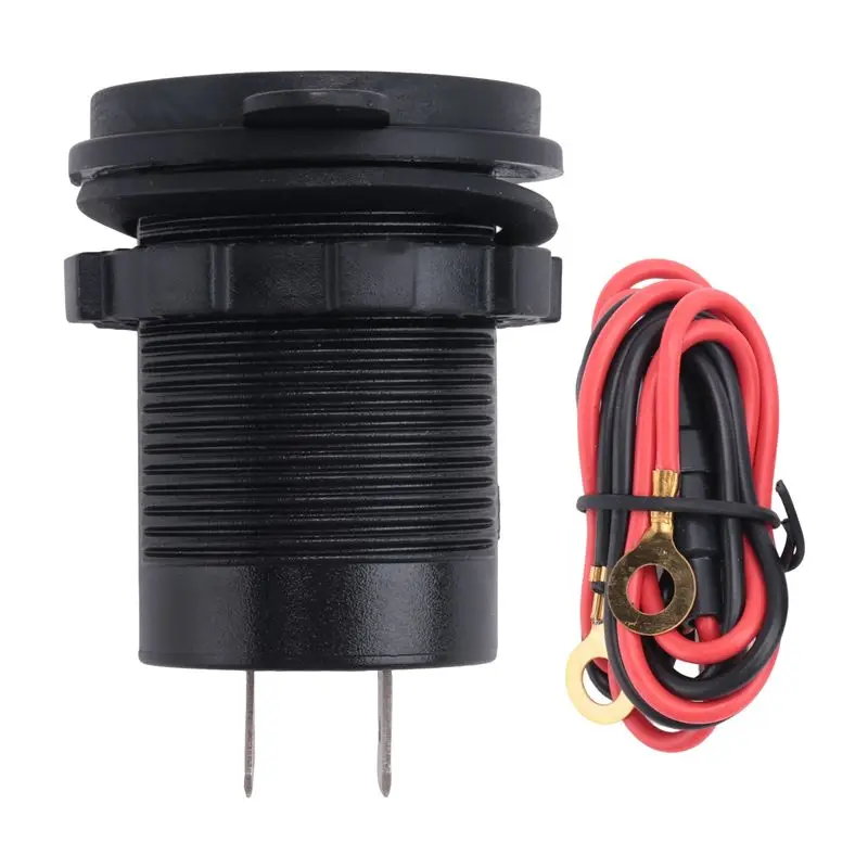 Multi-Purpose QC 3.0 Dual USB Socket,Waterproof 12V/24V USB Outlet With Touch-Switch For Car, Marine,Boat,RV,Motorcycle