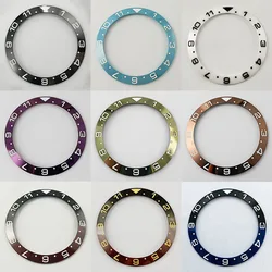 Goutent 38mm*30.5mm Blue Black White Brown Ceramic Bezel Watch Bezel Insert Fit 40mm Automatic Men Watch Ring Parts