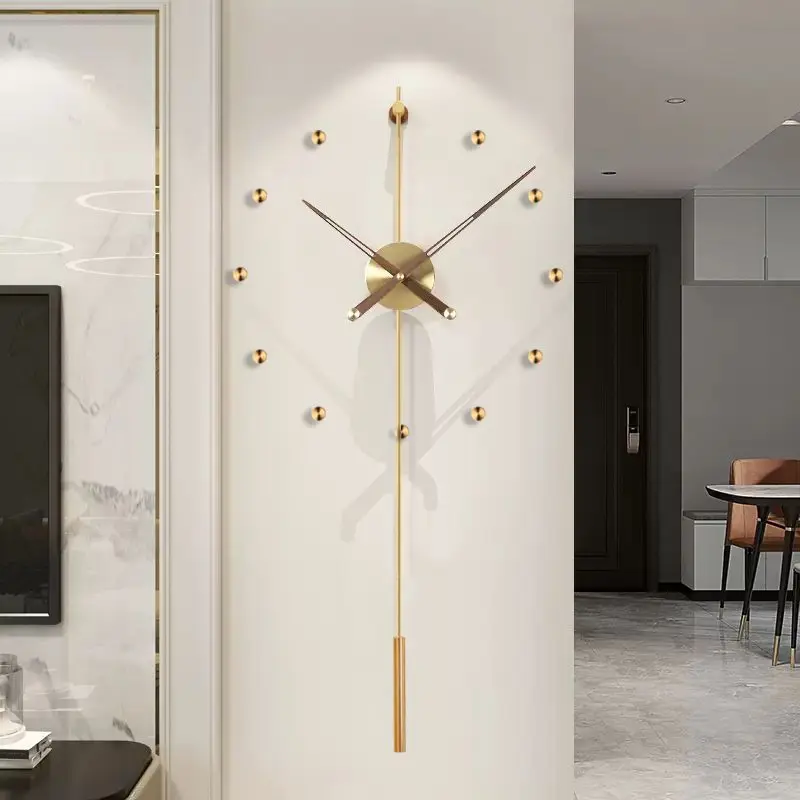 Large Wall Clock Silent Stylish Wall Clocks Modern Living Room Minimalist Decoration Clocks Home Design Aesthetic Timepiece