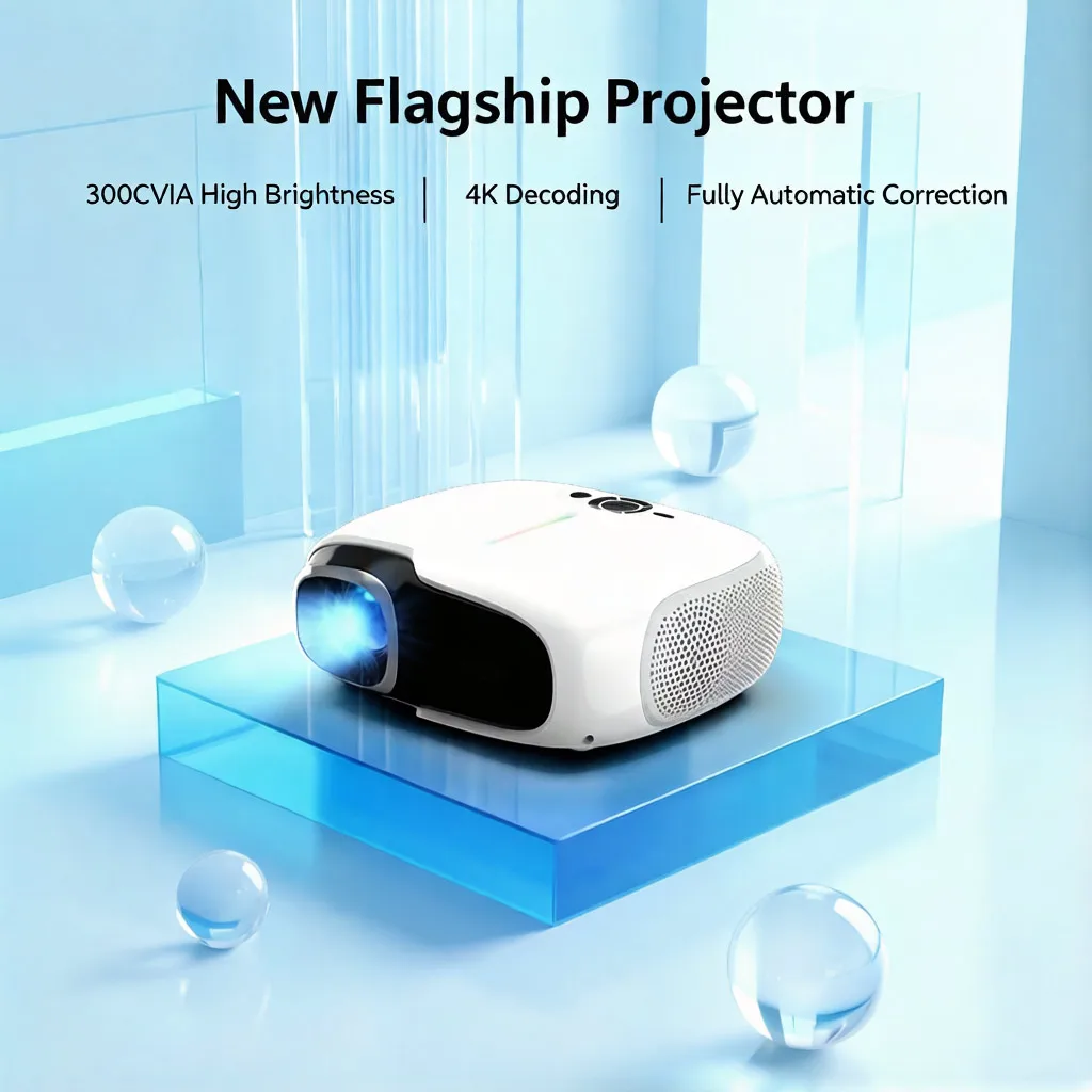 

Powerful Auto Focus Android 14 Portable Projector 8K 500ANSI WiFi 6 Projector Support FHD 720P Home Outdoor Cinema Projectors