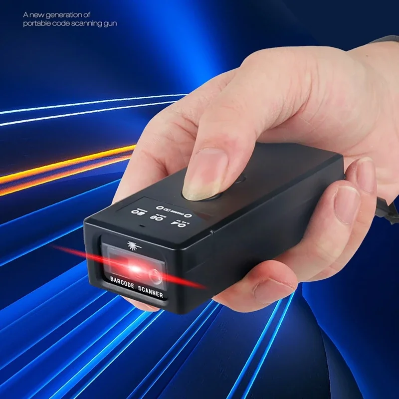 

2D 3 Modes Barcode Scanner Wired Mode/ Wireless 2.4G/ Bluetooth Scanners Handheld Portable 1D 2D QR Code Data Storage scanner
