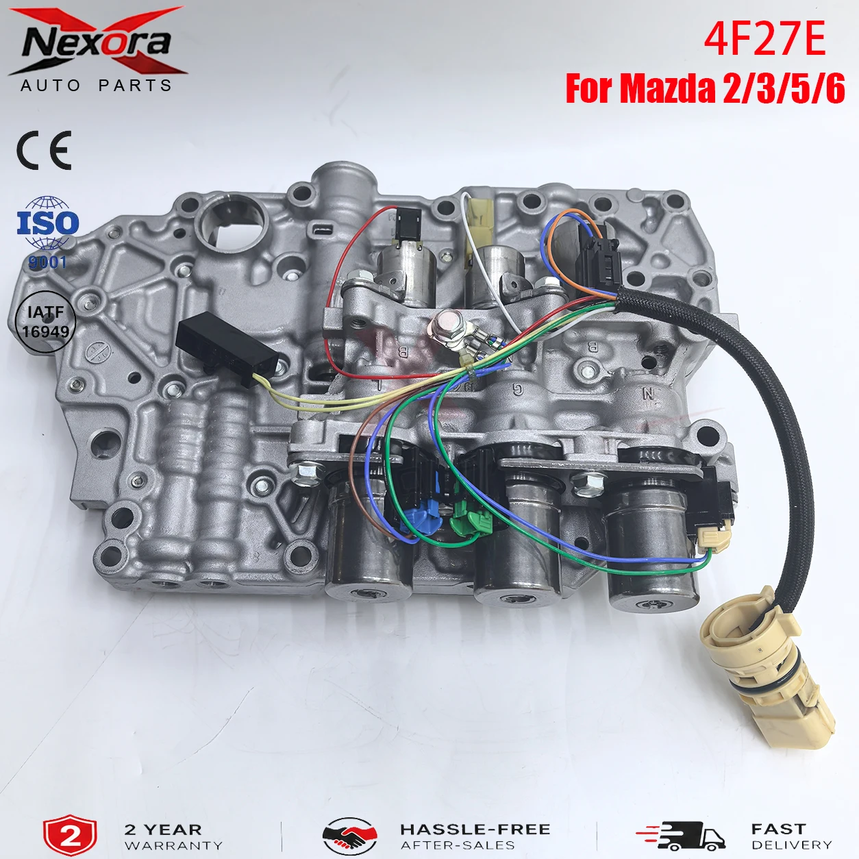 FN4A‑EL 4F27E 4‑Speed Auto Transmission Valve Body Complete Solenoid Block Pack Control Module For Ford Mazda 2 3 5 6 1999‑2011