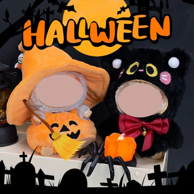 

Halloween Clothing Plush Doll'S Clothes Outfit Accessories For Labubu I II Idol Dolls Sitting Party Pumpkin Suit Cosplay Costume