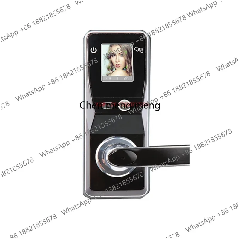 Smart Biometric Door Lock With IR Optics Face Recognition Fingerprint & Key/Card Aluminum Door Password Storage for Home Use