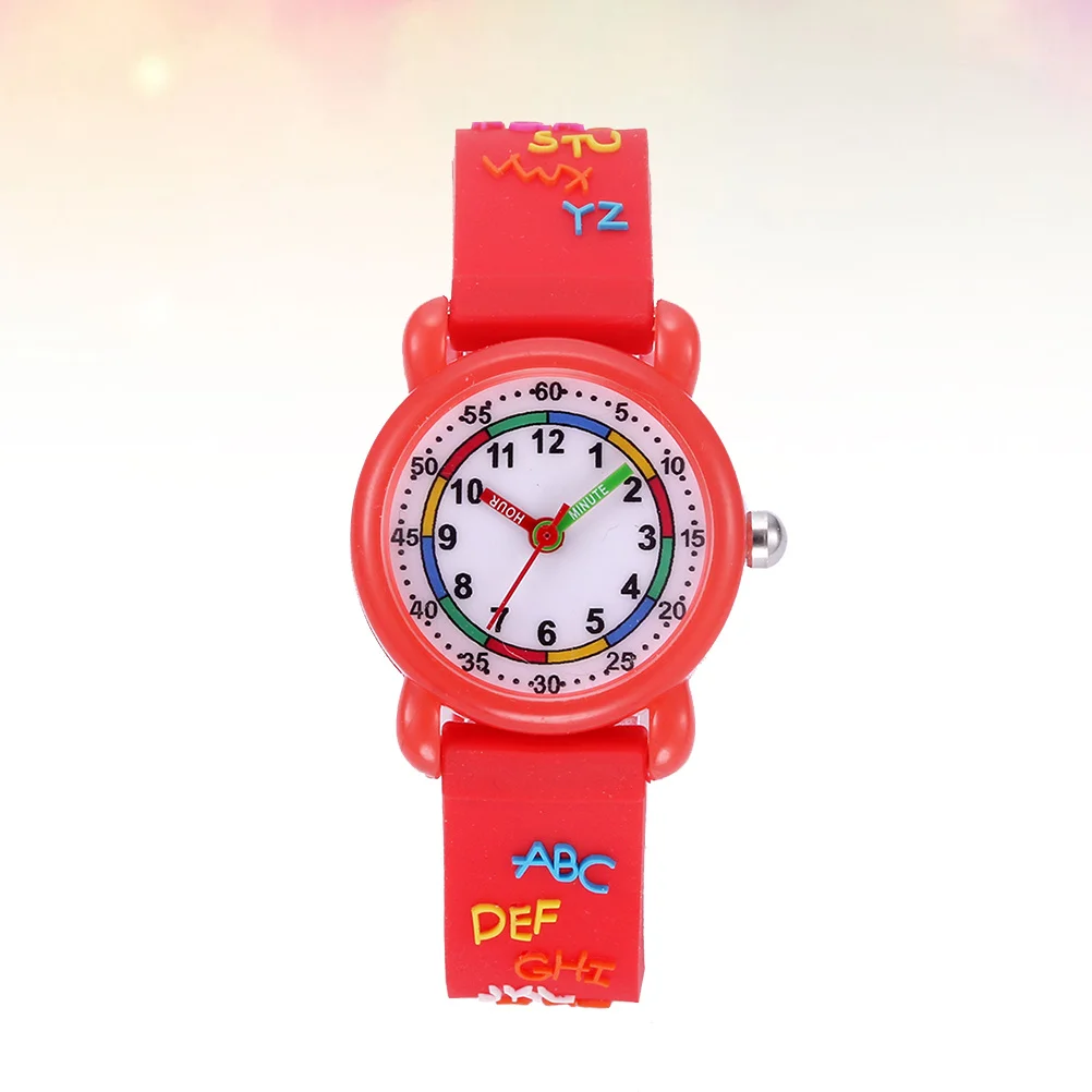 1Pcs Cartoon Pattern Watch Waterproof Quartz Wristwatch Adjustable Strap Stylish Birthday Gift for