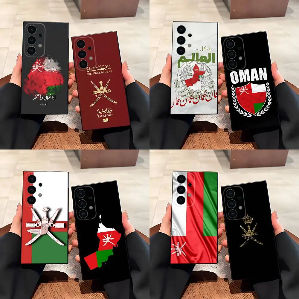 

Omani Emblem Oman Flag passport Phone Case for Samsung S series s21 s22 s23 s24 s25 FE Plus Ultra TPU Soft to Skin-friendly case