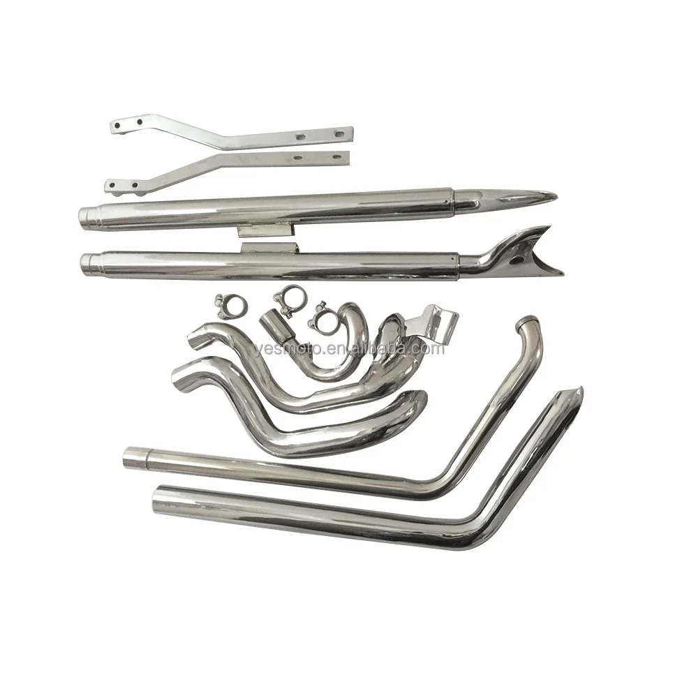 alone Modified Exhaust Pipe for Harley Soft Tail Series  Big Spring Tag Heuer Fat Boy Fish Tail Gang