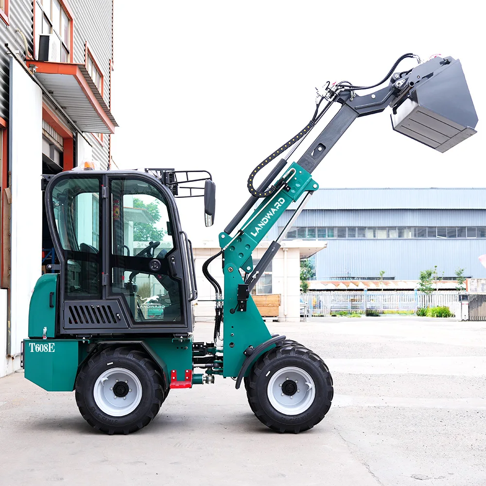 Fabrieksmodel T608E Front-Telescopische Mini Wiellader CE Landbouw Hoge-Efficiëntie Materiaalafhandelingsapparatuur Elektrische Lader Op Maat