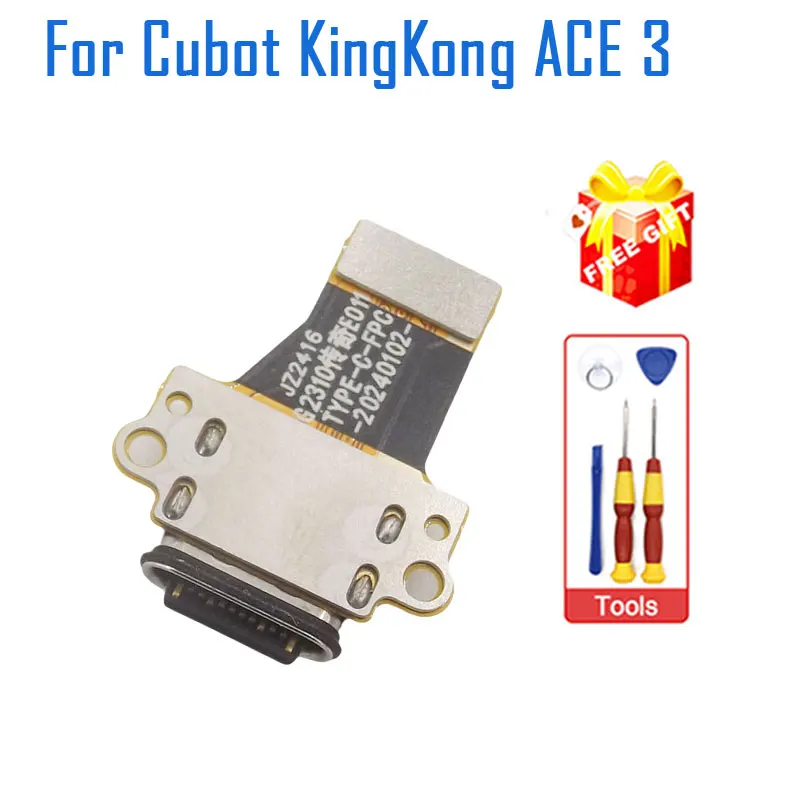 New Original Cubot KingKong ACE 3 USB Waterproof Charge Port Cable flex FPC Accessories For CUBOT ACE 3 Smart Phone