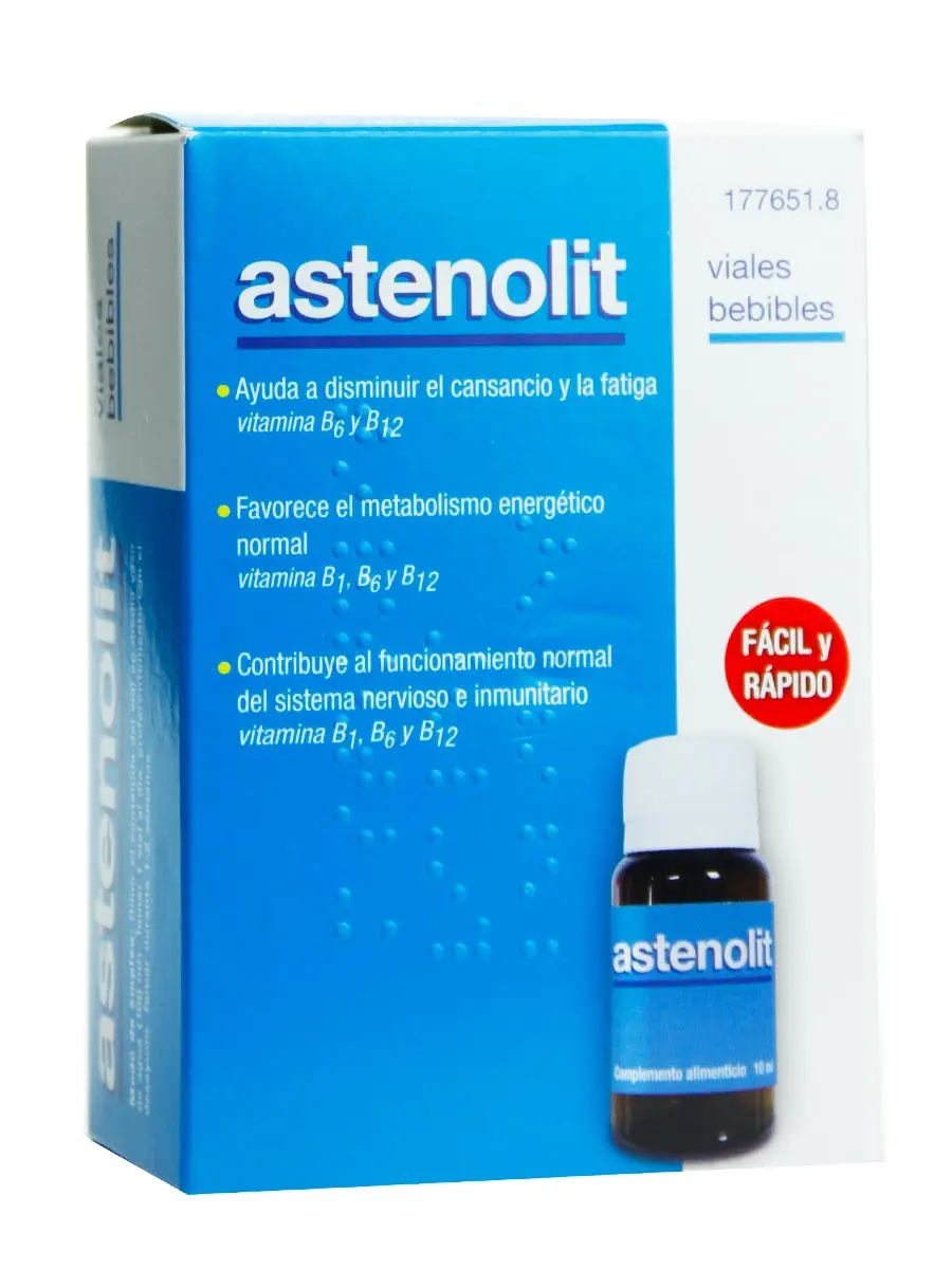 Asthenolit 12 drinkable vials-eliminates tiredness and fatigue