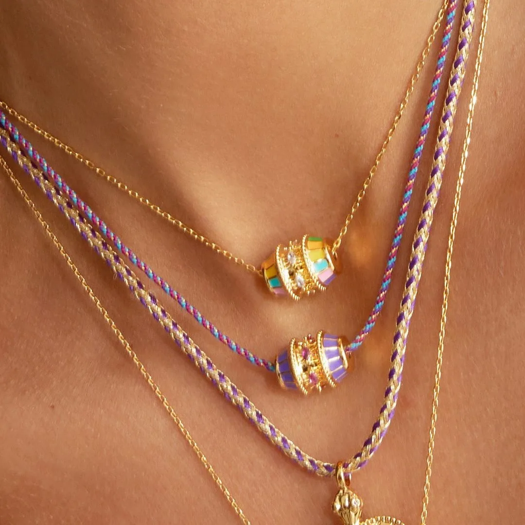 Drum Dough Pendant Twists Chain Bracelet Valentine\'s Day Gift Dopamine Colorful Drip Oil Tarot Bracelet Female Jewelry Gifts