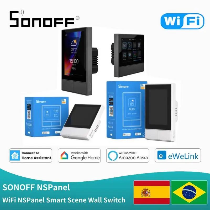 

SONOFF NSPanel Smart Scene Wall Switch EU/US WiFi Smart Thermostat Display Switch All-in-One Control for Alexa Google EWeLink