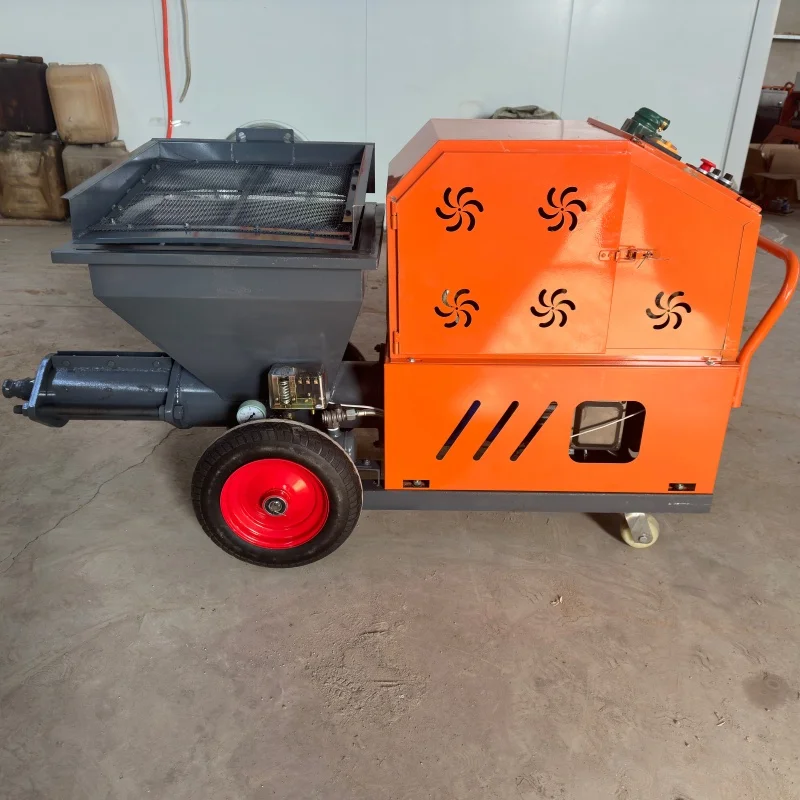 Factory direct sales of high-efficiency concrete wall plastering machine, cement plastering machine, wall mortar spraying machin