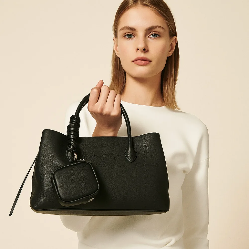 

New Retro Small Square Baguette Bag Cowhide Tote Bag Large Capacity Messenger Fashion Texture Leather Bag Women Casual Versatile