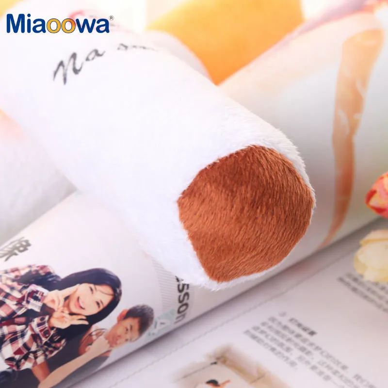 30-110cm Funny Smoking Cylindrical Sleeping Cigarette Pillow Smulation Plush Toys Fashion Friend Birthday Gift