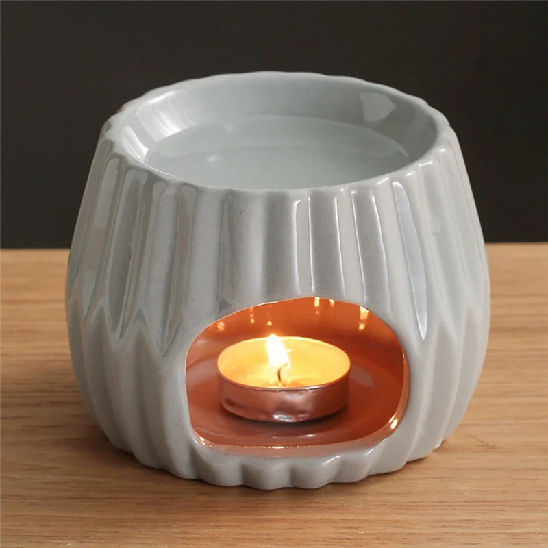 TFORU-حامل شمعة الصينية شمعة الشمع Melter الموقد الشاي ضوء مصباح عطري لطاولة الطعام ديكور المنزل العطر #1