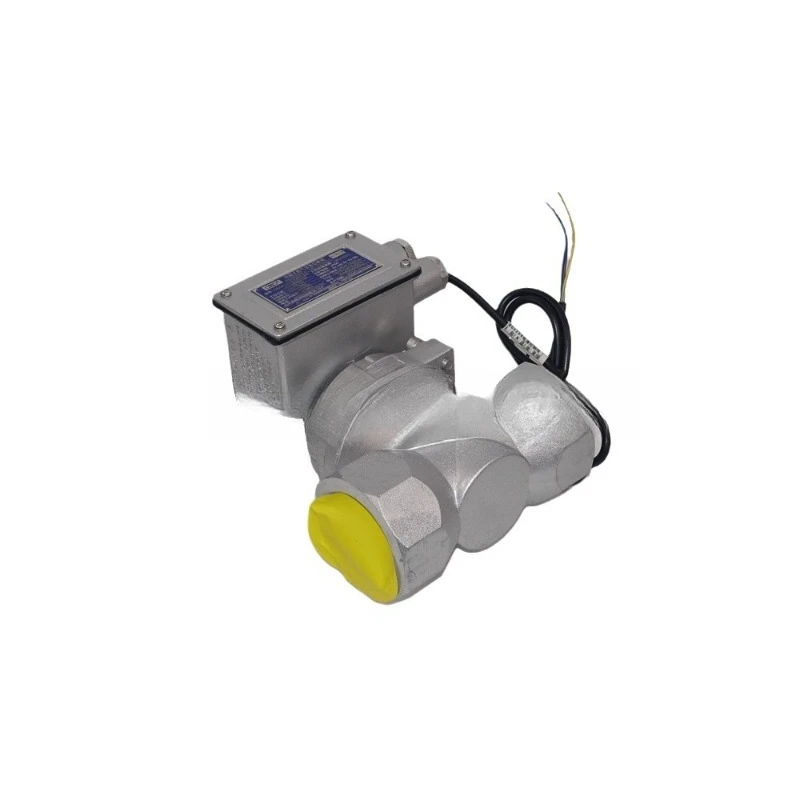 Gas emergency shut-off valve, explosion-proof, normally open, normally closed series