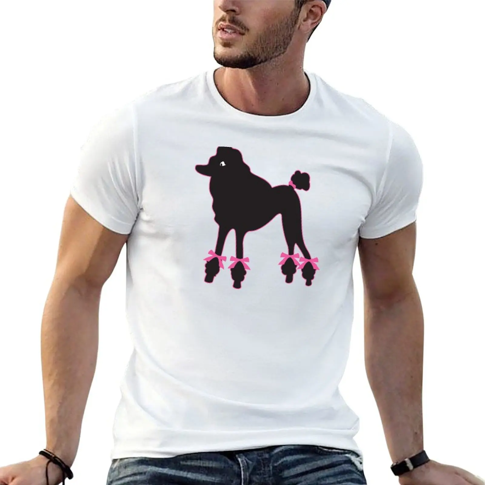Poodle Skirt 1950s Sock Hop Costume Record Hop Dance T-Shirt Casual Breathable Short Sleeve Top