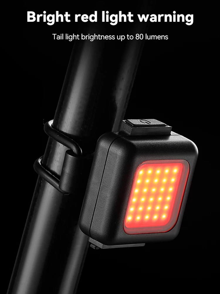 AliExpress MOJOYCE COB LED Bicycle Headlight Taillights 130LM/80LM 150mAh Bicycle Front Rear Lights Type-C USB Rechargeable Cycling Accessories