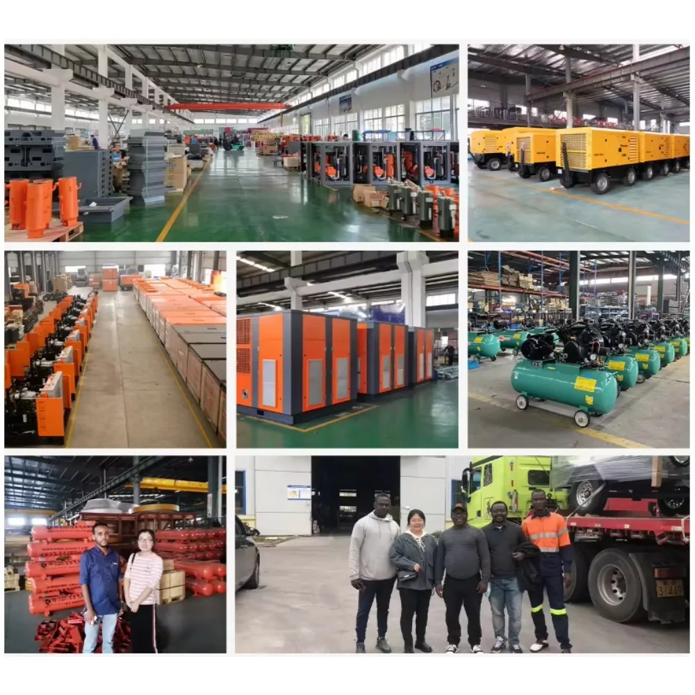 أفضل جودة آلة ضاغط حفر تعدين الخشب 220hp 18bar ضاغط هواء لولبي دوار للديزل للبيع