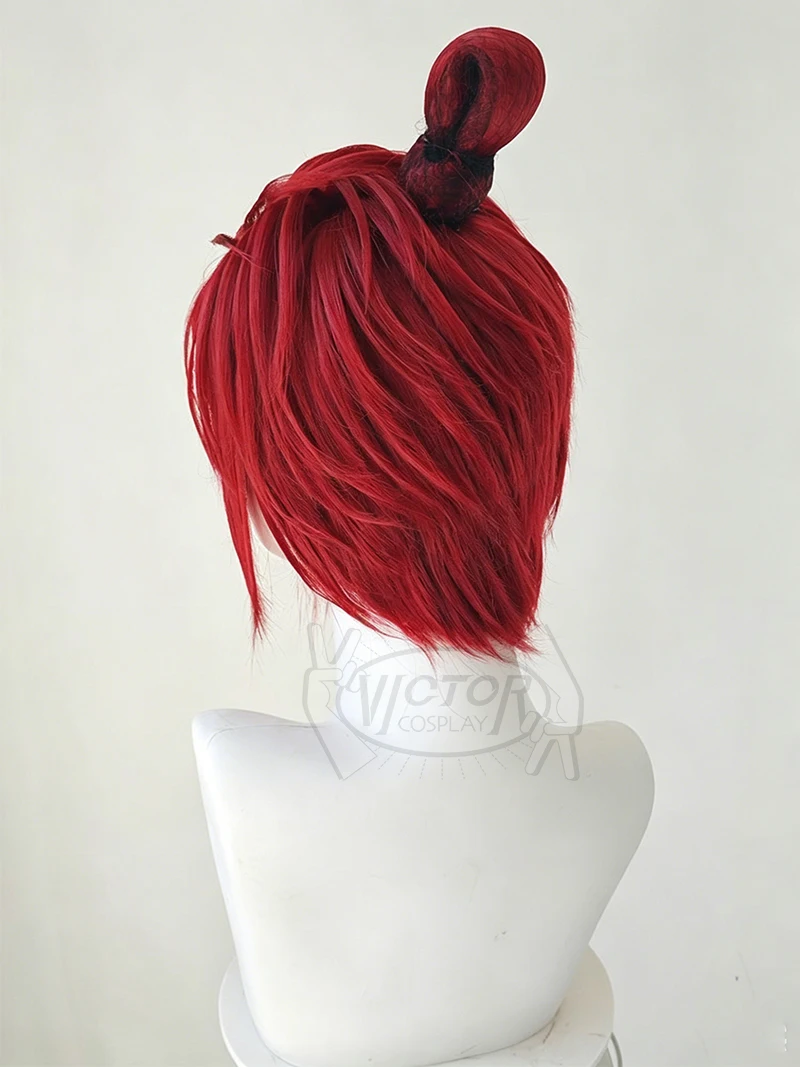 Sun Quan Cosplay Styled Wig Game Ashes Of The Kingdom Customized Heat-resistant Synthetic Hair Halloween Party Cosplay Wigs view 5