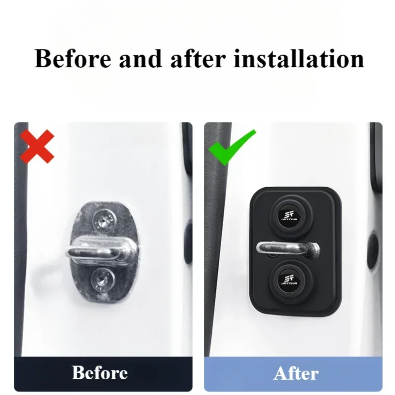 For Jetour X90plus Shanhai T2 L9 Traveler Car Door Lock Limiter Protective Cover Modification Accessories