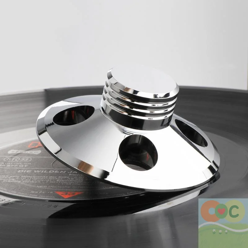 Stabilizzatore per giradischi con peso per dischi in vinile HUA Audio riduce il rumore dello sfondo Giradischi Morsetto per pesi Tappetino per pressa per dischi