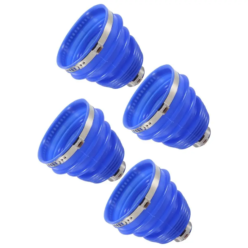 YSS-4Sets Car Silicone Constant Speed Dust Cover Universal Ball Round Clamp Track Connector Kit CV Boot Replacement