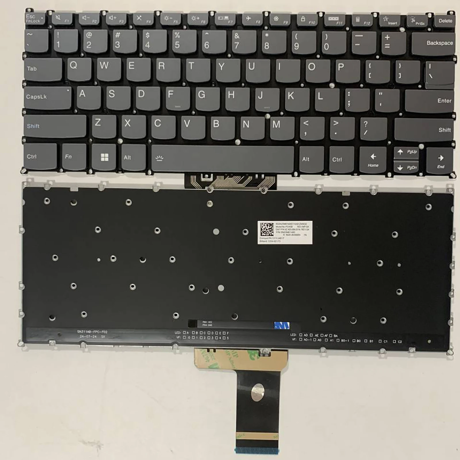 US Layout for Lenovo Yoga 7 2-in-1 14AHP9 Yoga 7 2-in-1 14IML9 Yoga 7 14ARP8 Yoga 7 14IRL8 2023 Laptop Keyboard