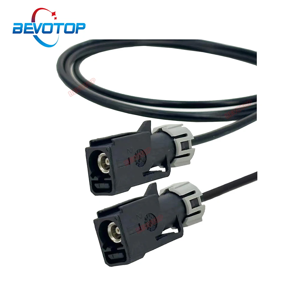 1PCS RG174LL Waterproof Fakra Cable Black Fakra A Female to Female Jack with Fixing Camera Video Line Fakra Jumper