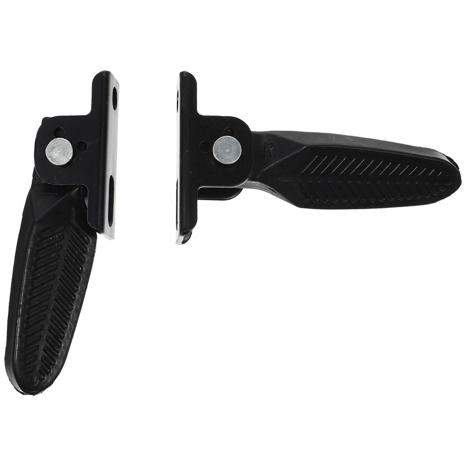 

Electric Bike Rear Seat Pedals Black Pair High Hardness Nylon Foldable Pegs for Mountain Anti S Surface Easy