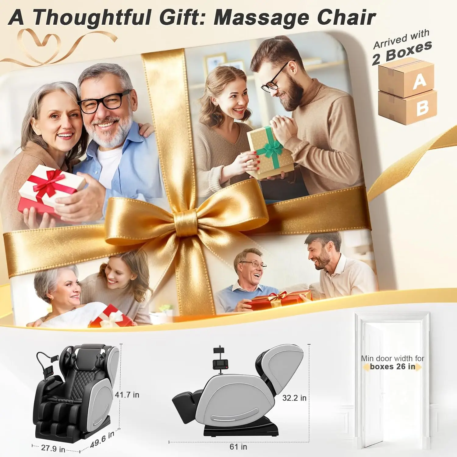 SL Track Massage Chair, Zero Gravity, Full Body, for Home Office, Customized