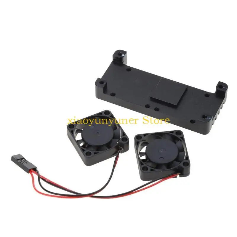 

P9JB Корпус радиатора из алюминиевого сплава для Raspberry 2 для W с двумя вентиляторами Heat